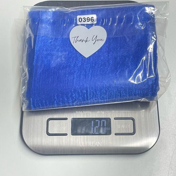 Electric Cobalt Blue Sheer Wide Scarf N0396 - Picture 5 of 5